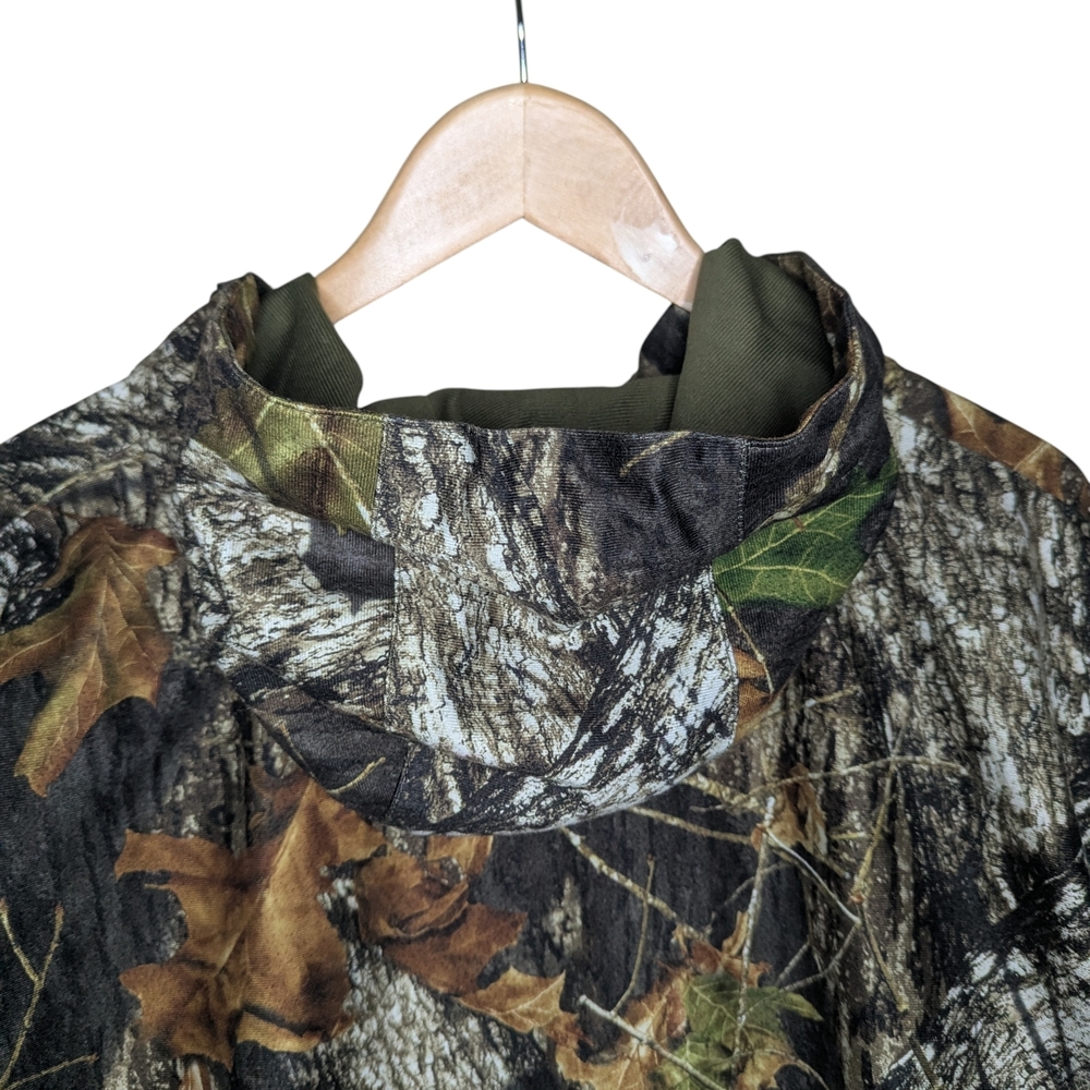 Sports Afield Jacket Men’s XL Camo Hooded Full Zip Hunting Realtree Style Lined - Picture 5 of 16